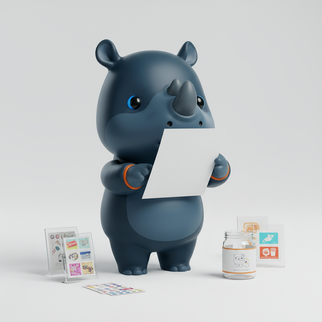 Papier Couché — Matière Étiquette Bocaux SKLUBS